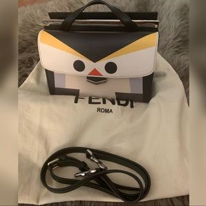 Fendi Mini Demi Jour Penguin Bag Black